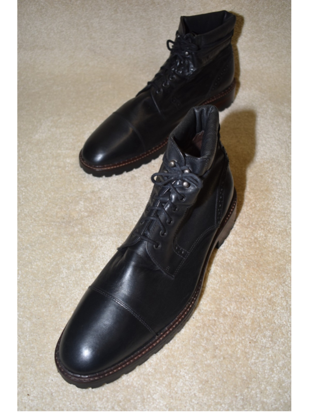 JOHNSTON & MURPHY "SHEEPSKIN" BOOTS 11 M $275 - Picture 3 of 8